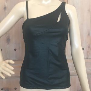 BEBE FAUX LEATHER TOP